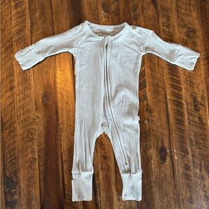 Little Sleepies Ribbed Cream Footie